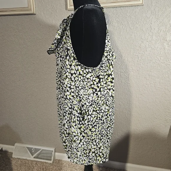 Avenue Sleeveless Ruffle Neck Abstract Print Tunic‎ Top Plus Size 18 20 - Picture 2 of 7